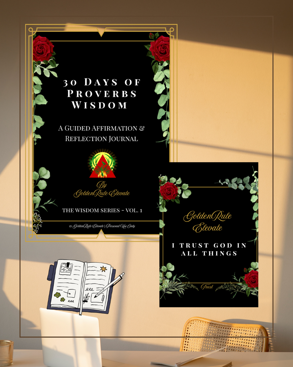 30 Days of Proverbs Wisdom Journals - Digital PDF Download