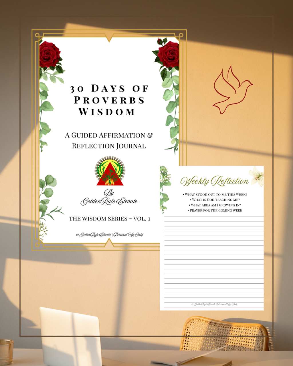 30 Days of Proverbs Wisdom Journals - Digital PDF Download